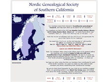 Tablet Screenshot of nordicgenealogy.org